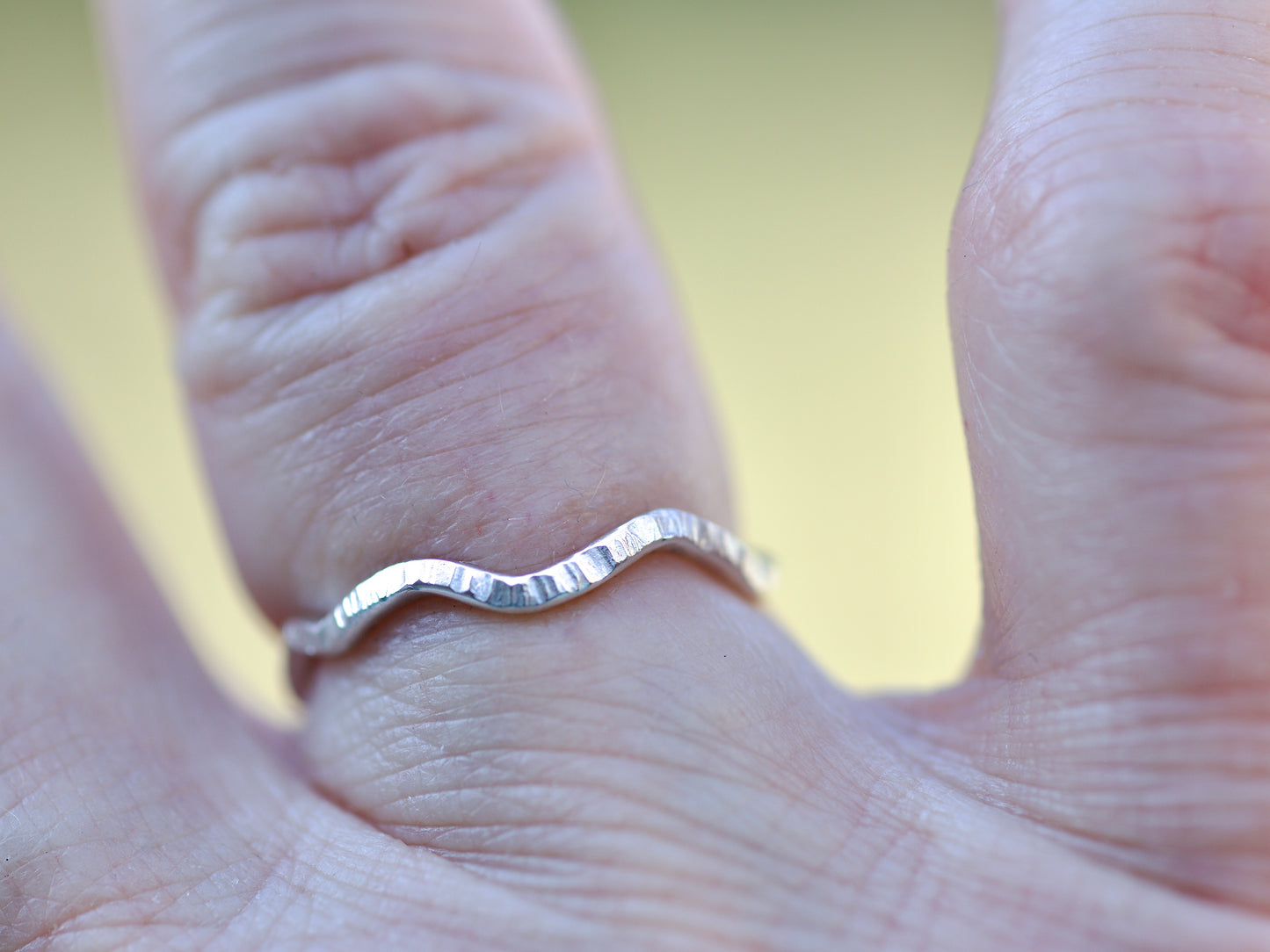 Winding Road Sterling Silver Ring, size 7.25 (#2)