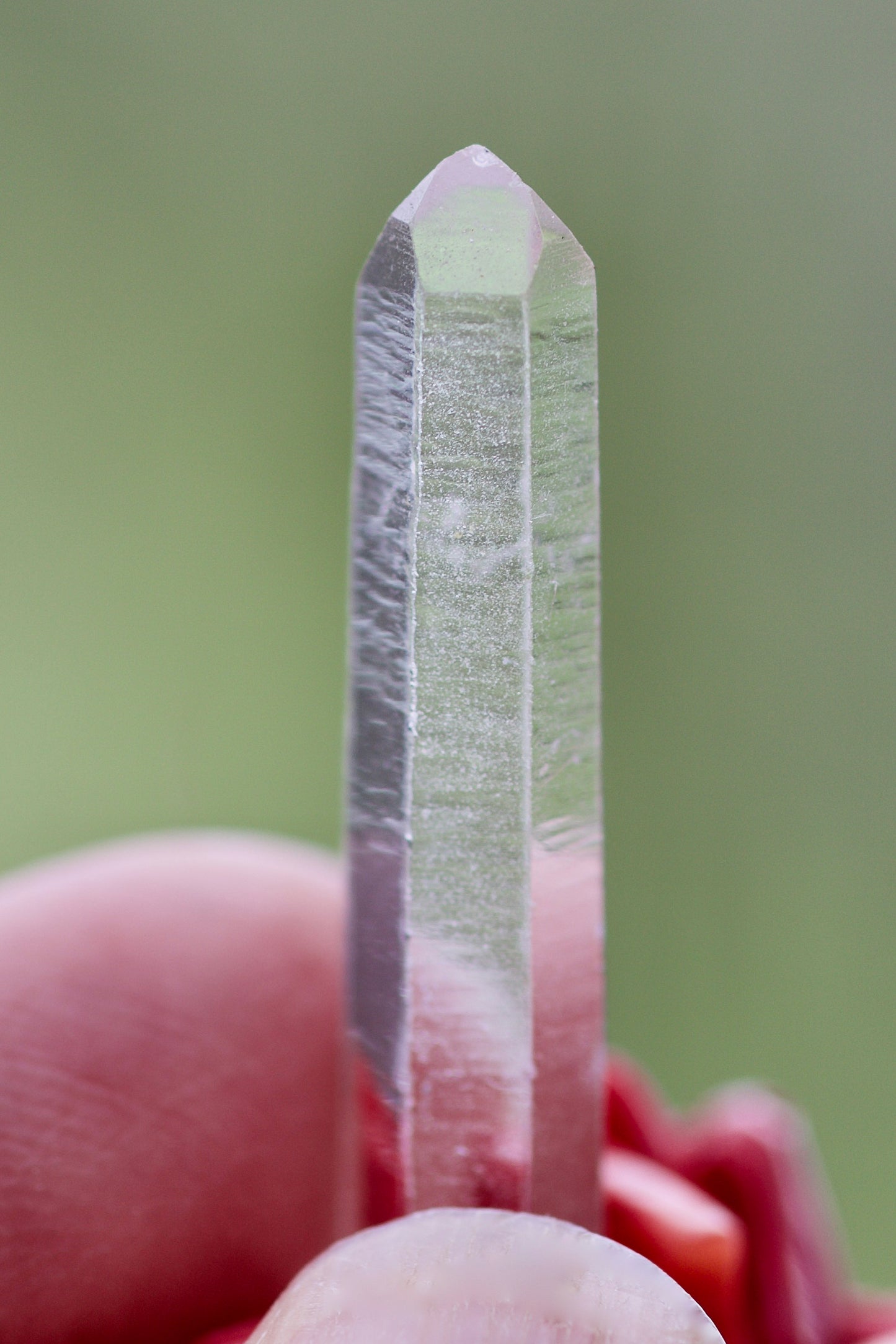 Rainbow / Pride / Chakra Stones, Clear Quartz Dow Crystal, and Sterling Silver Adjustable Length Necklace