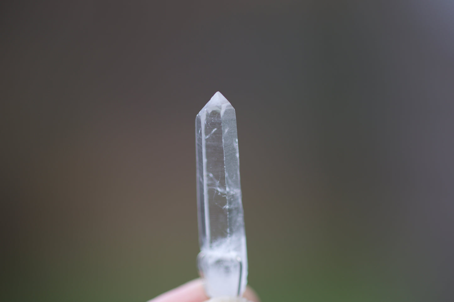 Jasper, Turquoise, Obsidian, Clear Quartz Channeling Crystal Point, and Sterling Silver Double-sided Pendulum