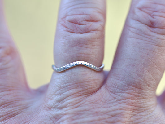 Winding Road Sterling Silver Ring, size 7