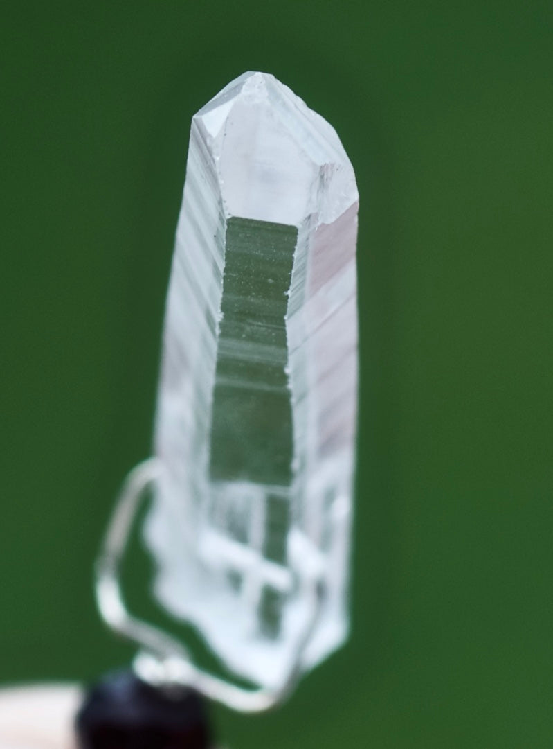 Moss Agate, Citrine, Garnet, Clear Quartz Crystal, and Sterling Silver Double-sided Pendulum