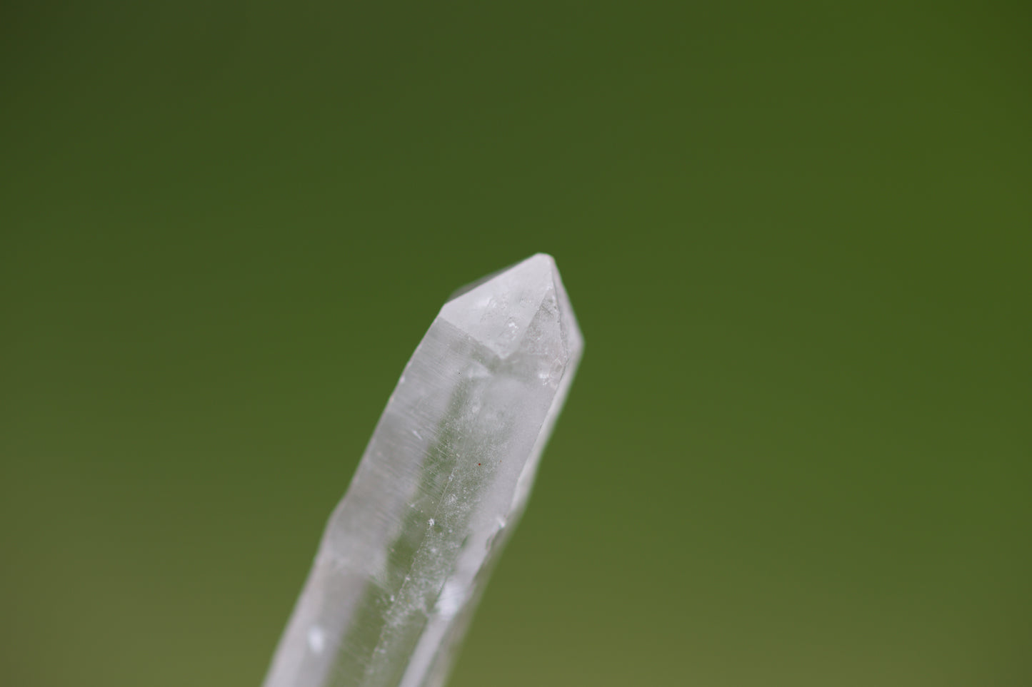 Green Fluorite, Blue Tiger Eye, Single Termination Clear Quartz Crystal, and Sterling Silver Double-sided Pendulum