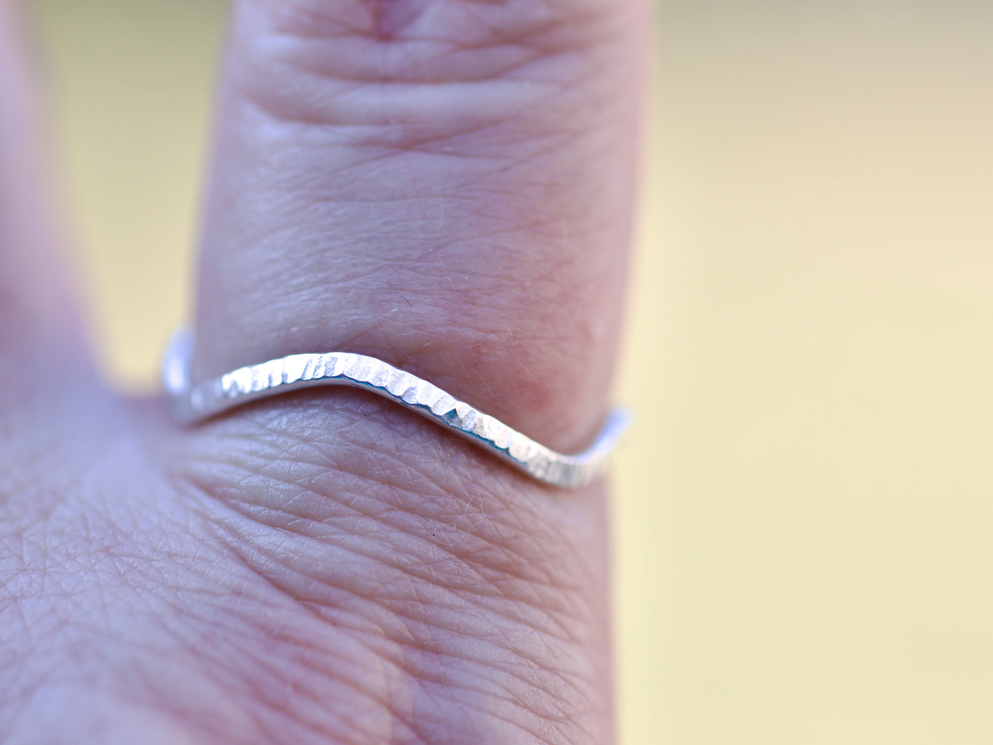 Winding Road Sterling Silver Band Ring, size 11.5