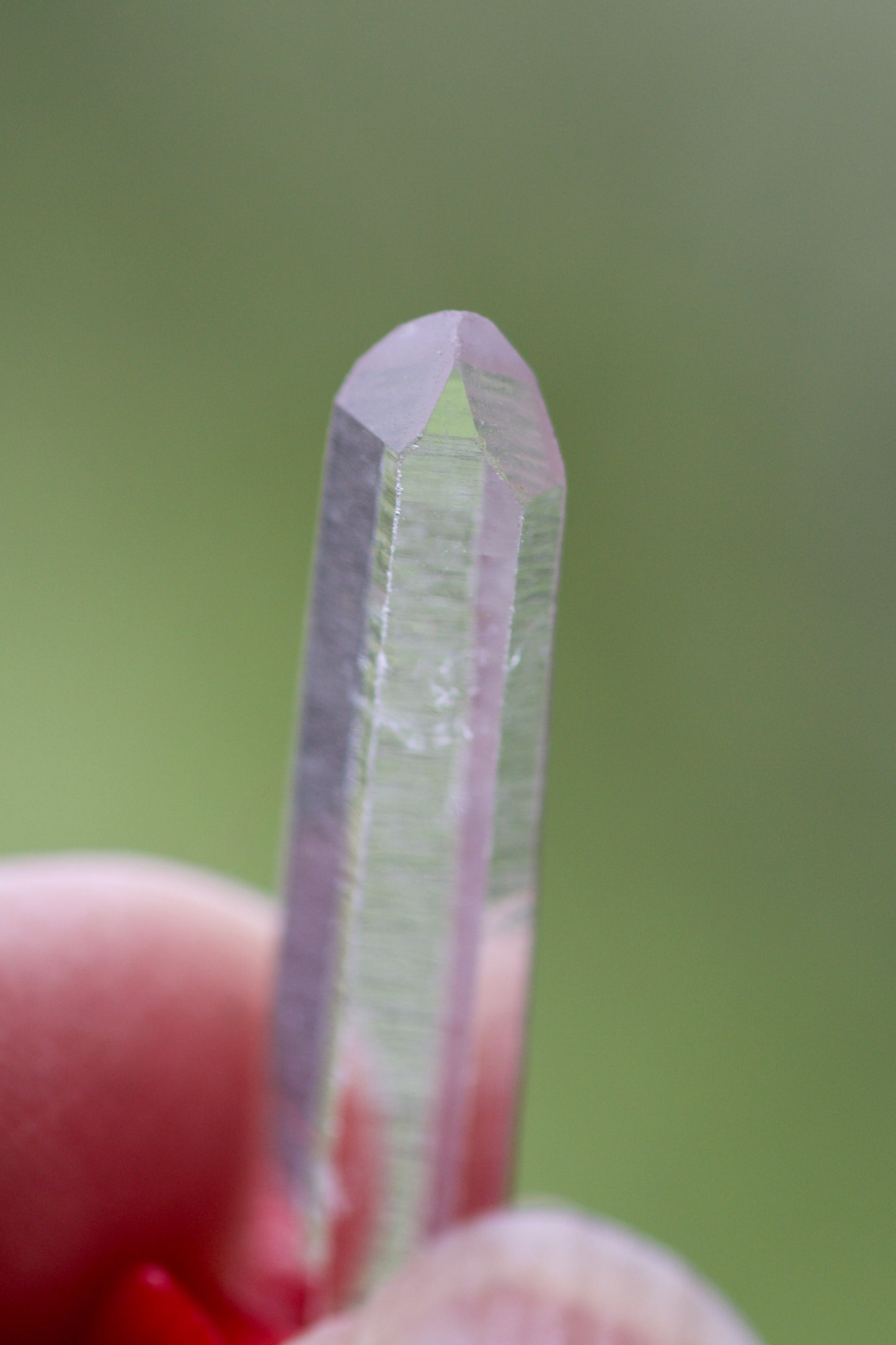 Rainbow / Pride / Chakra Stones, Clear Quartz Dow Crystal, and Sterling Silver Adjustable Length Necklace