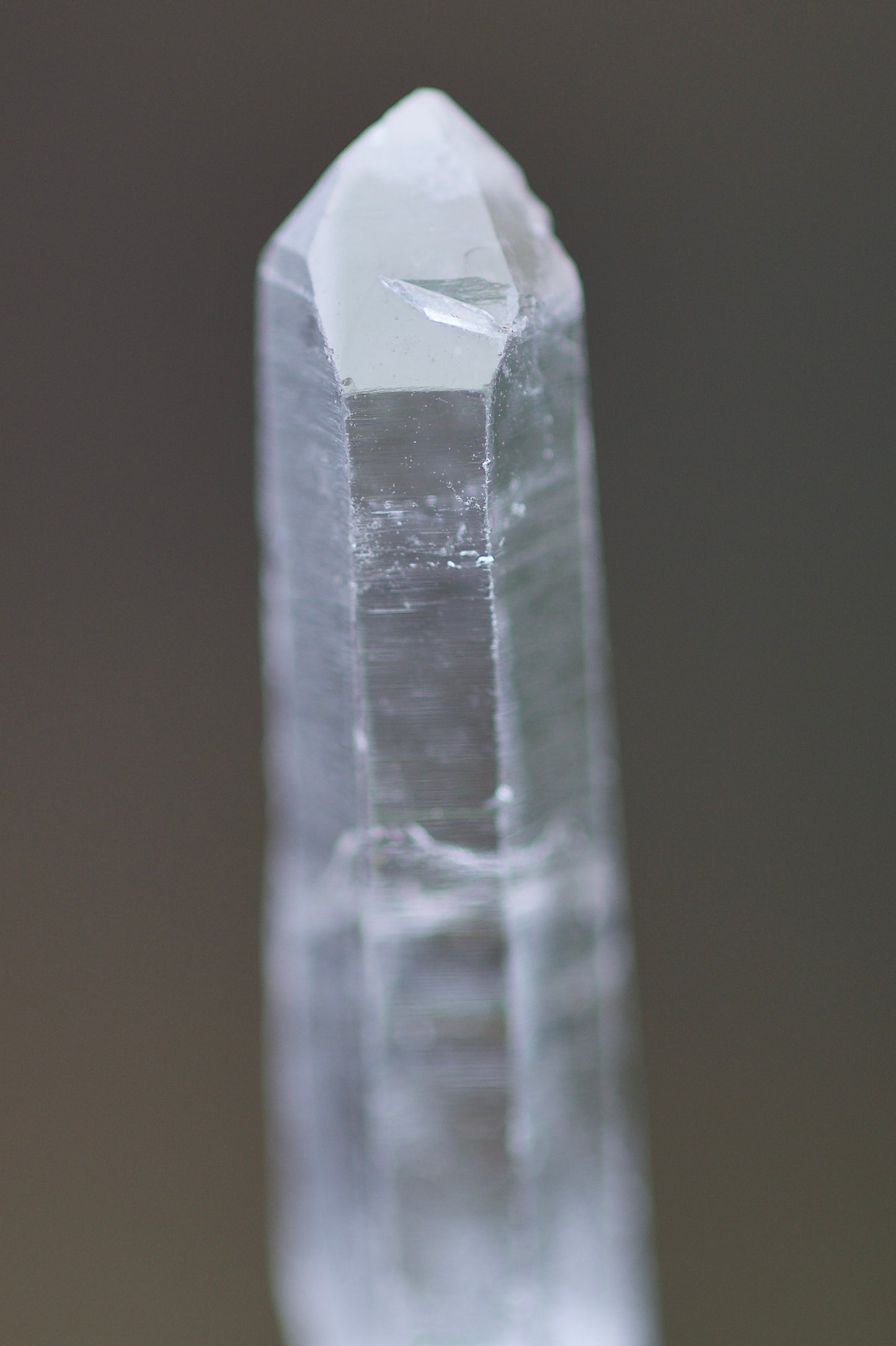 Jasper, Turquoise, Obsidian, Clear Quartz Channeling Crystal Point, and Sterling Silver Double-sided Pendulum